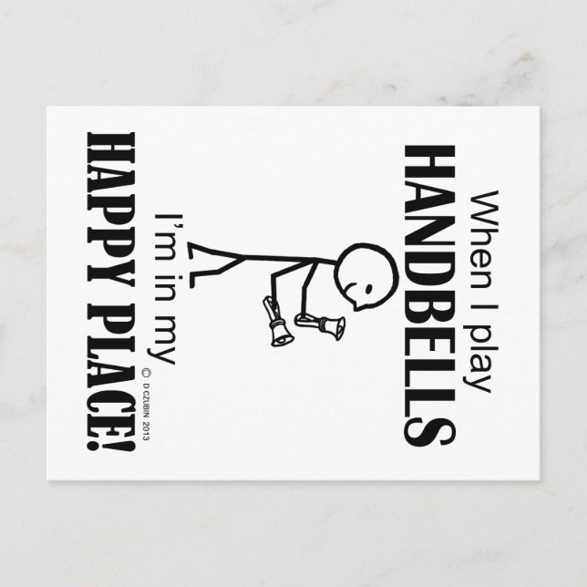 Handbells Happy Place Postcard (Front)