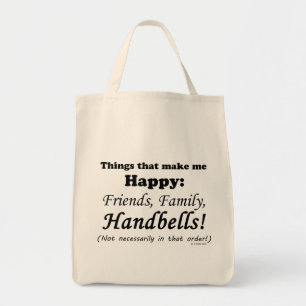 Handbells Make Me Happy Tote Bag