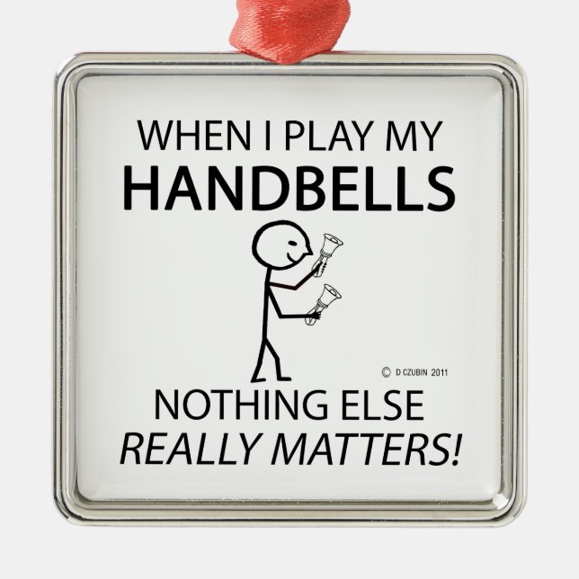 Handbells Nothing Else Matters Metal Tree Decoration (Front)