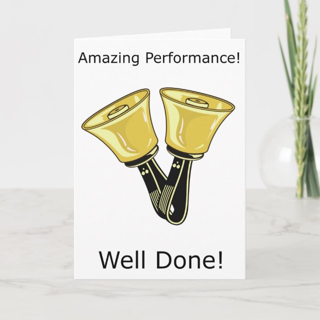 Handbells - Performance Greetings Card (Front)
