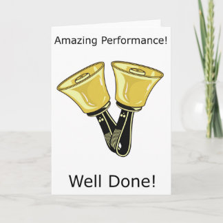 Handbells - Performance Greetings Card