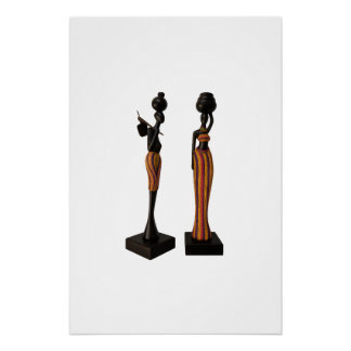 Handcrafted African Figurines Wall Art