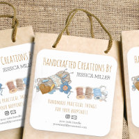 Handcrafted Creations Yarn and Sewing White