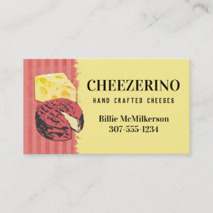 Handcrafted gourmet goat cheese business card
