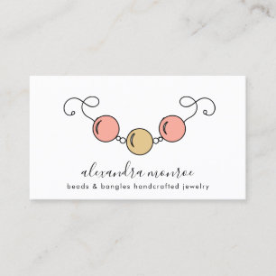 Handcrafted Jewellery Logo   Jewellery Design  Bus Business Card