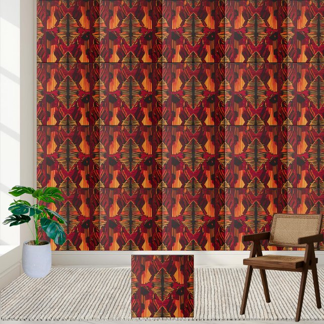 Handcrafted-Look African Pattern Tile (Handcrafted-Look African Pattern Tile)
