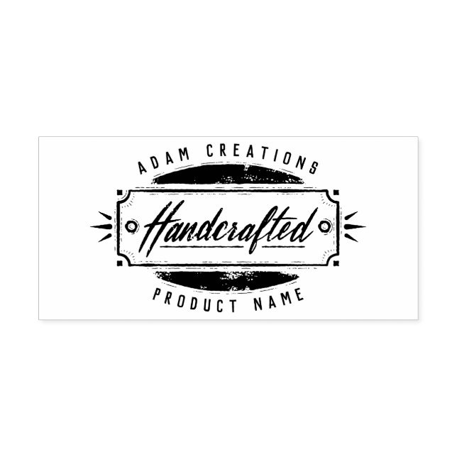 Handcrafted Personalised Label Stamp (Design)