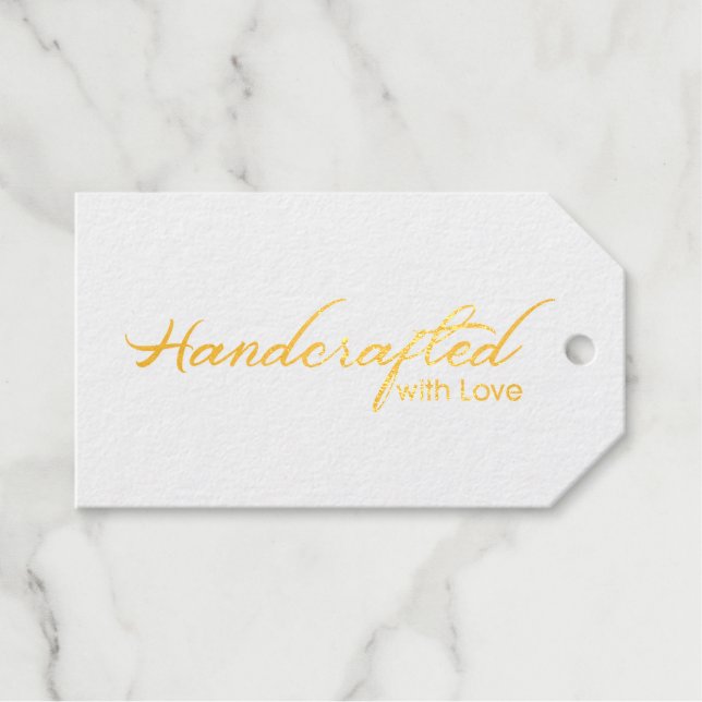Handcrafted  with love tag (Front (Horizontal))