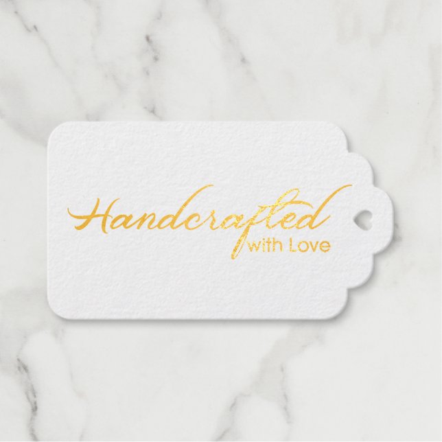Handcrafted  with love tag (Front (Horizontal))