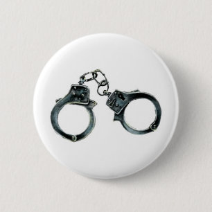 handcuffs 6 cm round badge