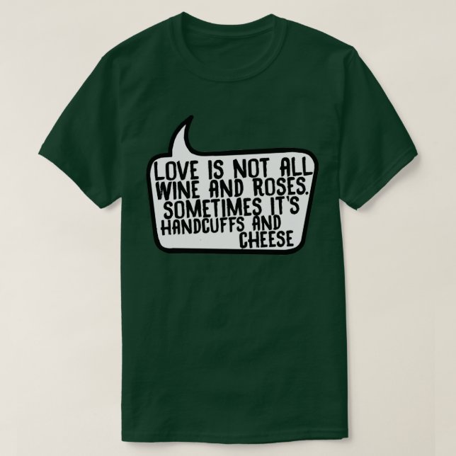 Handcuffs and Cheese T-Shirt (Design Front)