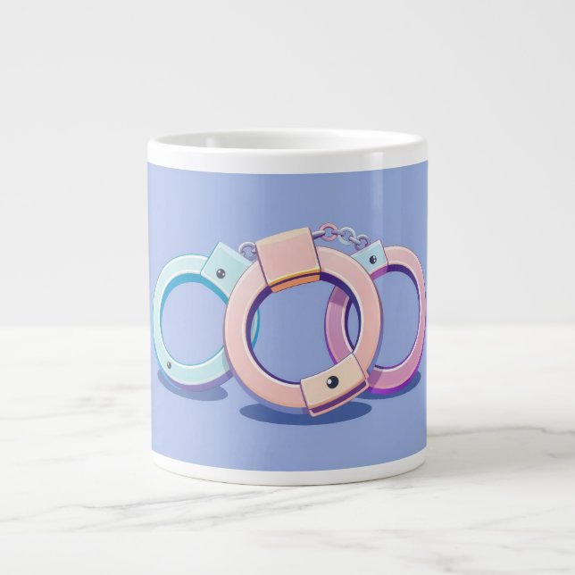 Handcuffs Large Coffee Mug (Front)