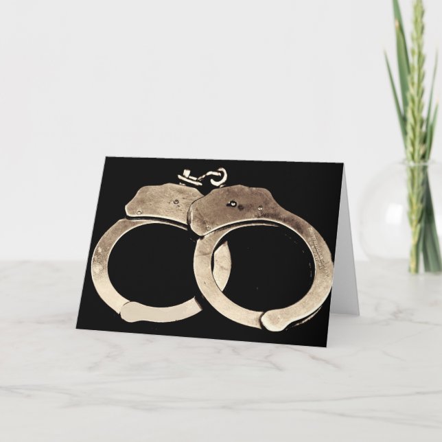 Handcuffs Note Card (Front)