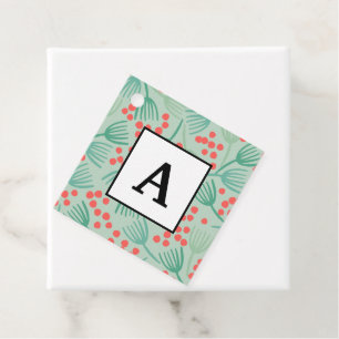 Handdrawn Christmas Tree Evergreen Pine Needles Favour Tags