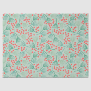 Handdrawn Christmas Tree Evergreen Pine Needles Tissue Paper