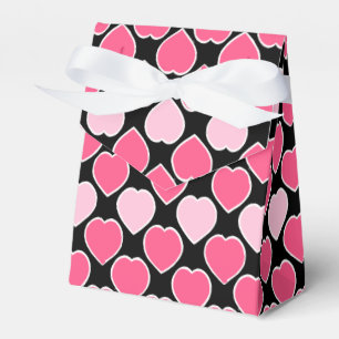 Handdrawn Pink Heart Valentine Gift Favour Box