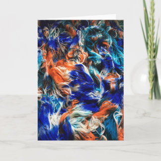 Handdyed Kingfisher Yarn Greeting Card