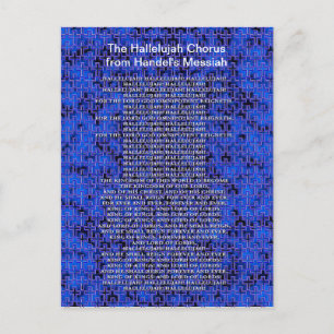 Handel Messiah Christmas Holiday Postcard