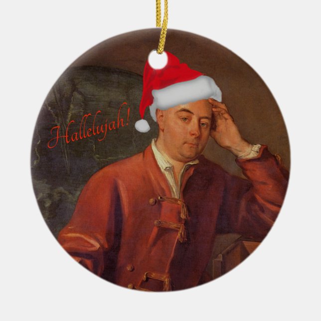 Handel portrait ornament - Messiah - Hallelujah (Front)