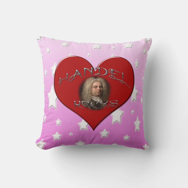 Handel Rocks Heart Pillow (Front)
