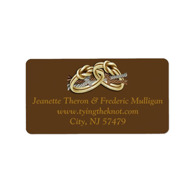 Handfasting Ceremony - Tying the Knot Labels (Front)