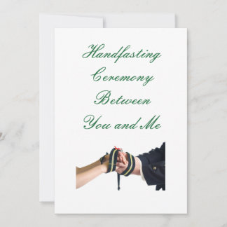 Handfasting Green Invitation