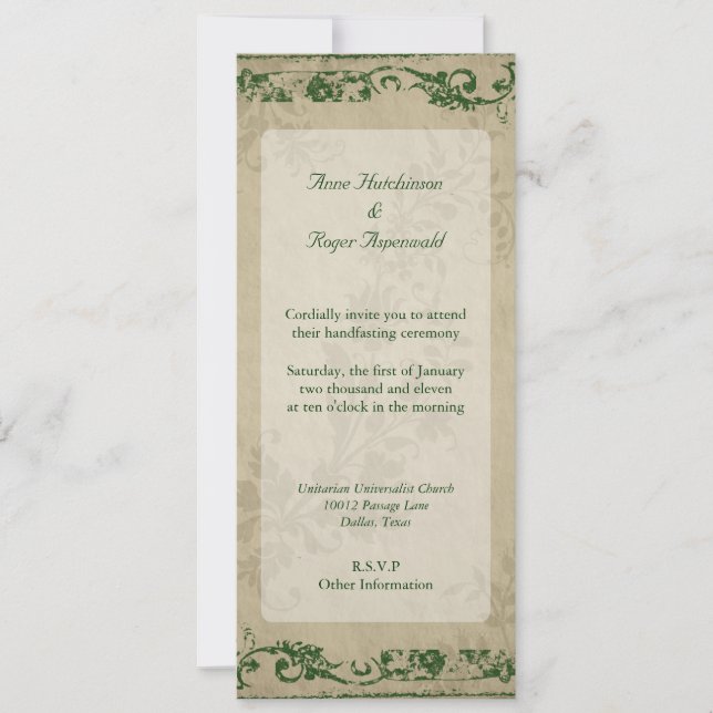 Handfasting Invitation (Front)