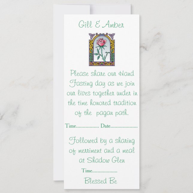 Handfasting Invitation (Front)