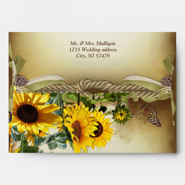 Handfasting - Tying the Knot Envelopes (Back (Top Flap))