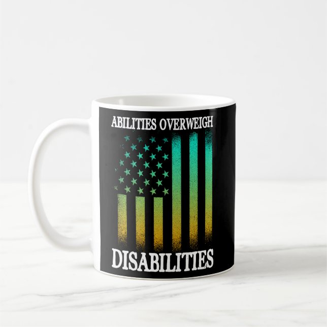 Handicap Humour Disabled Survivor Warrior  2  Coffee Mug (Left)