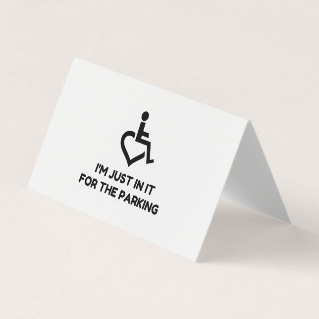 Handicap Parking Business Card (Front)