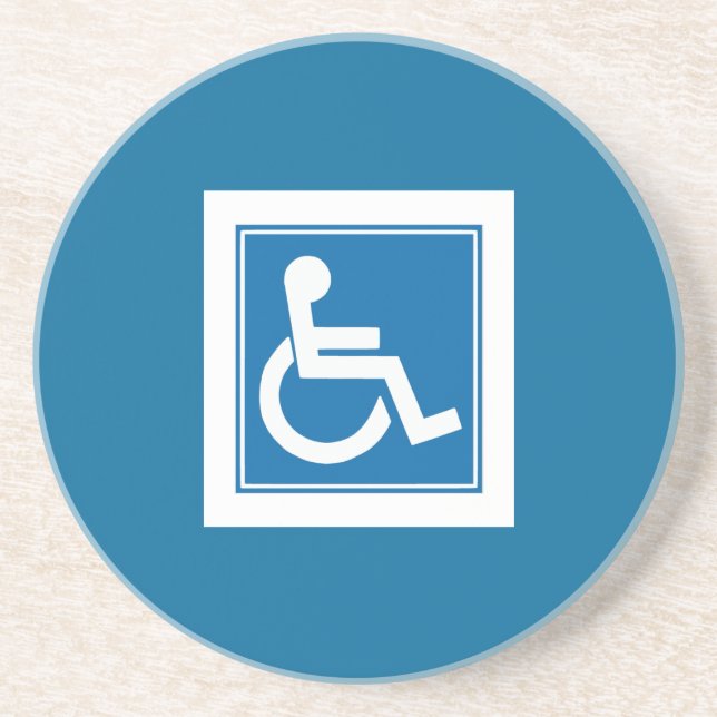 Handicap Sign Coaster (Front)