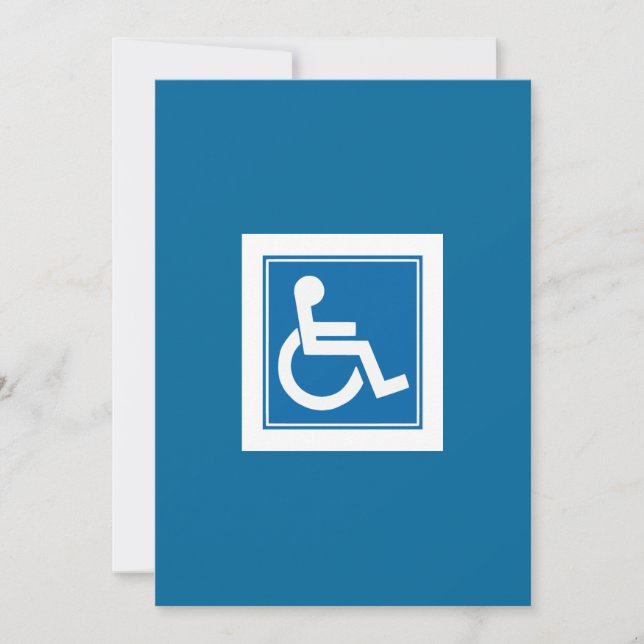 Handicap Sign Invitation (Front)