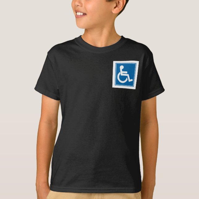 Handicap Sign T-Shirt (Front)