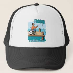 Handicap Wheelchair Fishing Trucker Hat