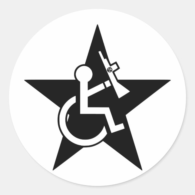 Handicapable Classic Round Sticker (Front)