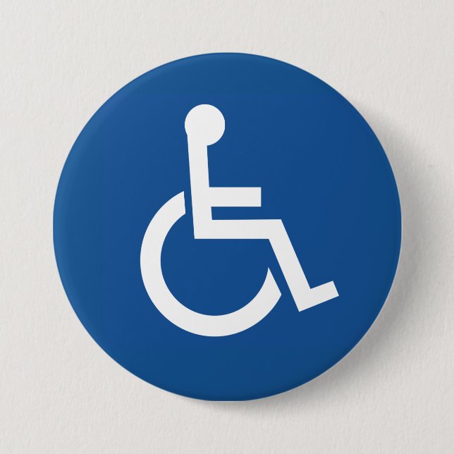 Handicapped 7.5 Cm Round Badge (Front)