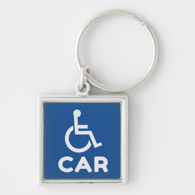 Handicapped Car Key Ring (Front)