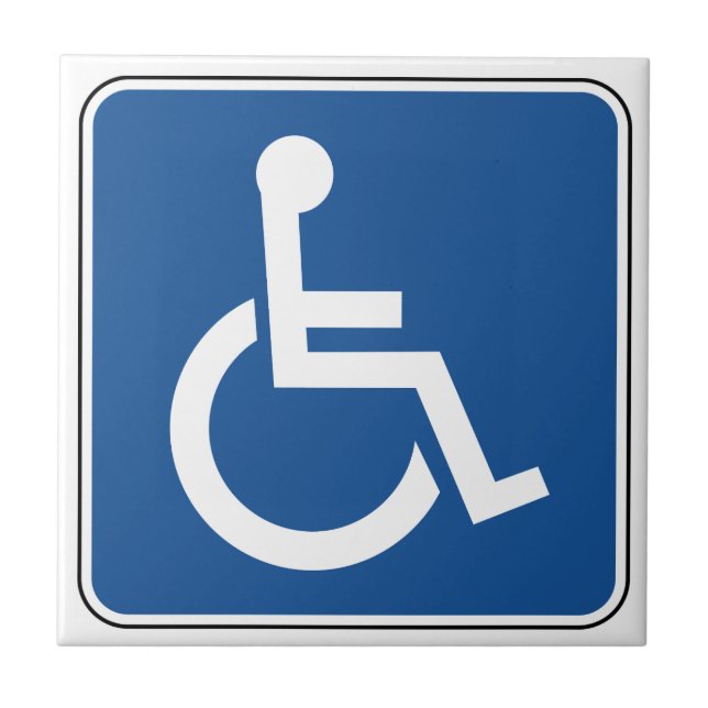 Handicapped Ceramic Tile (Front)