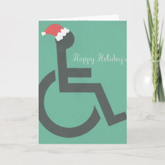 Handicapped Christmas Holiday Card