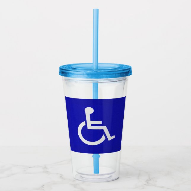 Handicapped Disabled Acrylic Tumbler (Front)