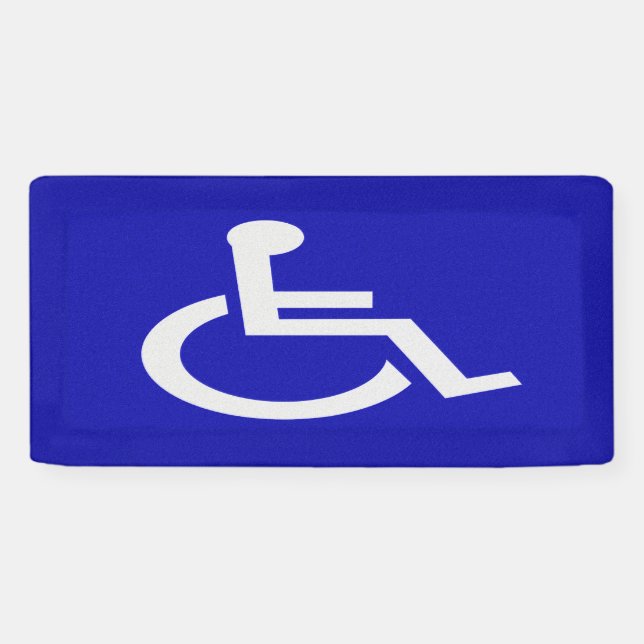 Handicapped Disabled Banner (Horizontal)