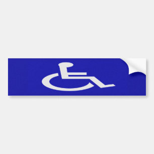 Handicapped Disabled Bumper Sticker