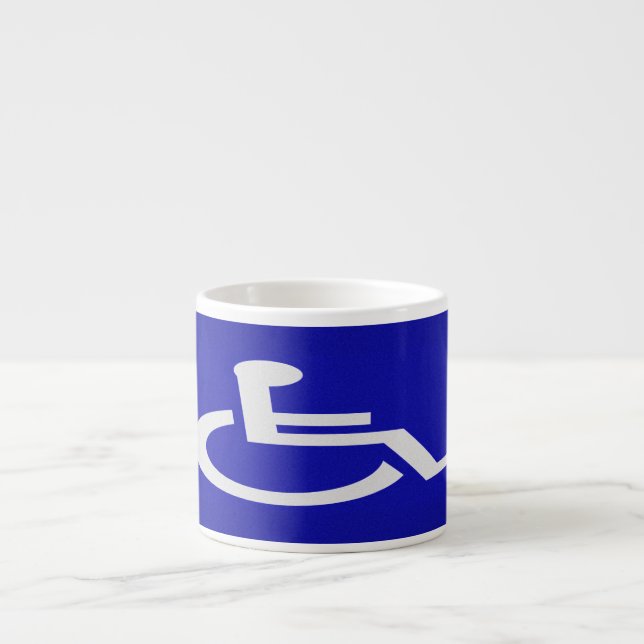 Handicapped Disabled Espresso Cup (Front)