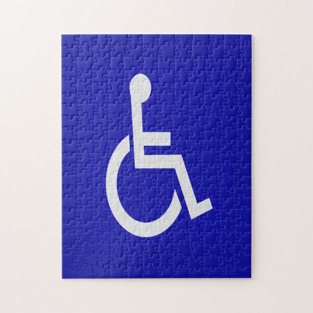 Handicapped Disabled Jigsaw Puzzle (Vertical)