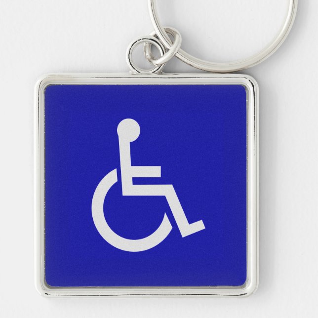 Handicapped Disabled Key Ring (Front)
