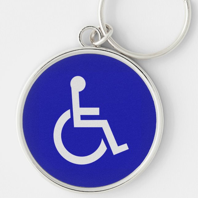 Handicapped Disabled Key Ring (Front)