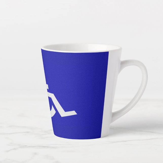 Handicapped Disabled Latte Mug (Right)