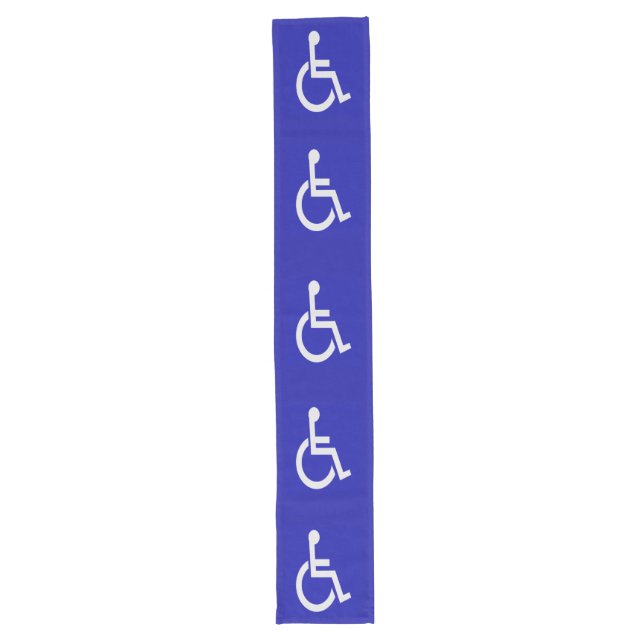 Handicapped Disabled Long Table Runner (Front)