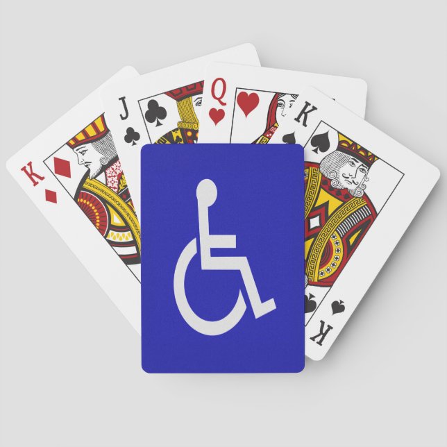 Handicapped Disabled Playing Cards (Back)